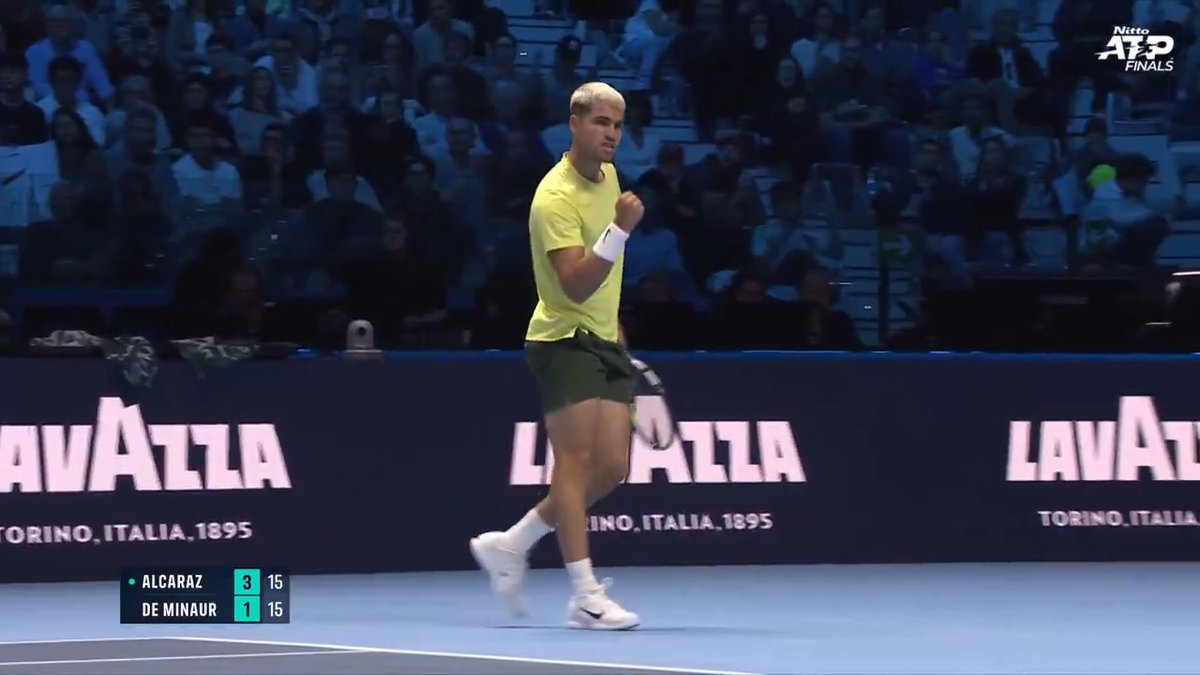HAVE SOME OF THAT 😤 Carlos Alcaraz is bringing the heat in Turin! #NittoATPFinals