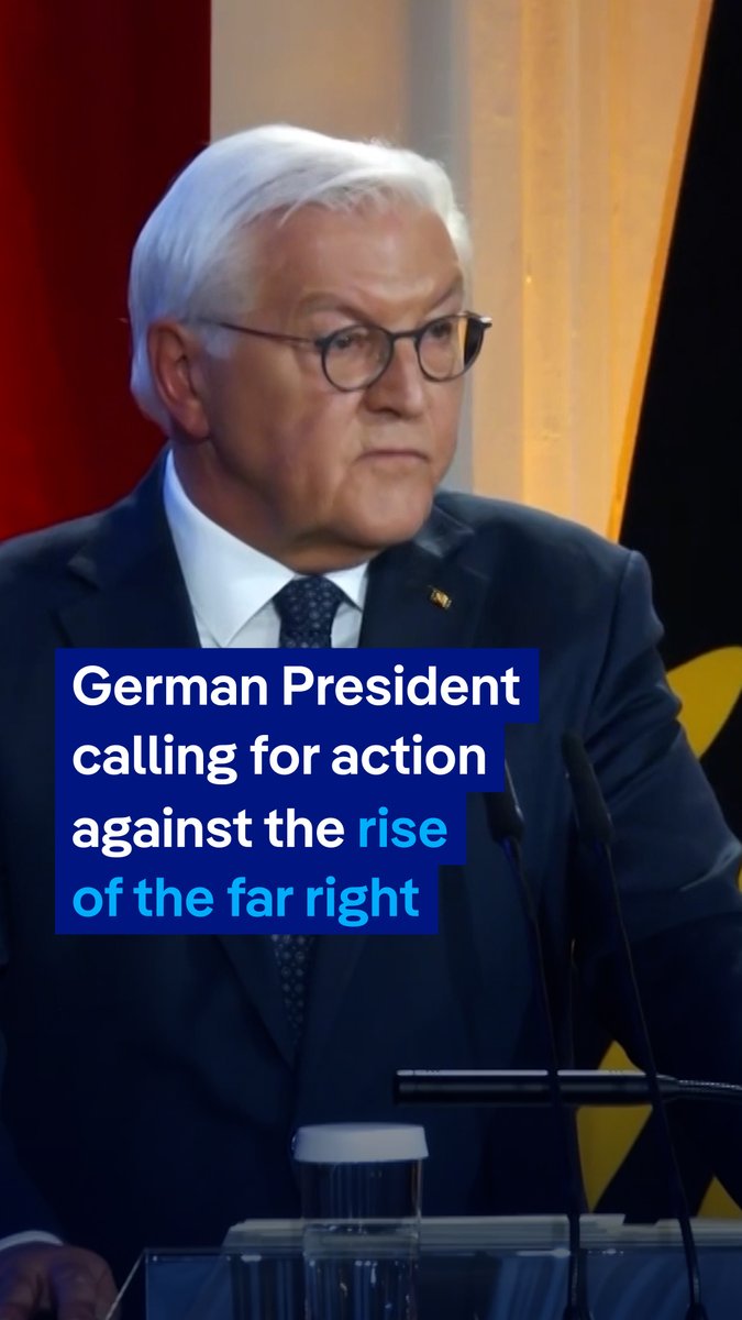 "Never in our country’s history have democracy and freedom been so threatened,” warned German President Steinmeier, calling for action against the rise of the far right in Germany. He was speaking on the anniversary of the pogroms of 1938 and the fall of the Berlin Wall in 1989.