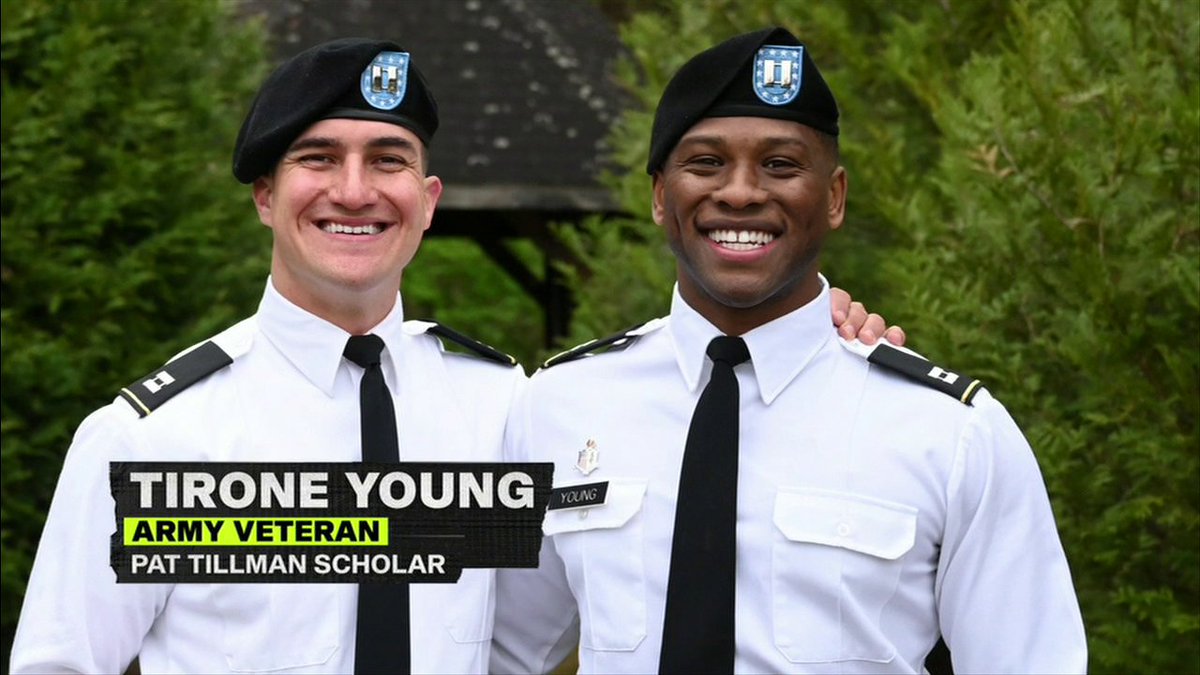 ESPN, the NFL and the Pat Tillman Foundation presented Army vet Tirone Young with tickets to the Super Bowl: