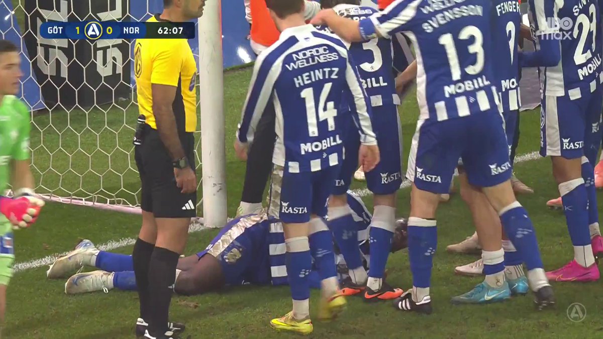 1-0 IFK Göteborg! Saidou Alioum ger hemmalaget ledningen mot IFK Norrköping 🔵⚪ 📲 Se matchen på HBO Max och Kanal 5