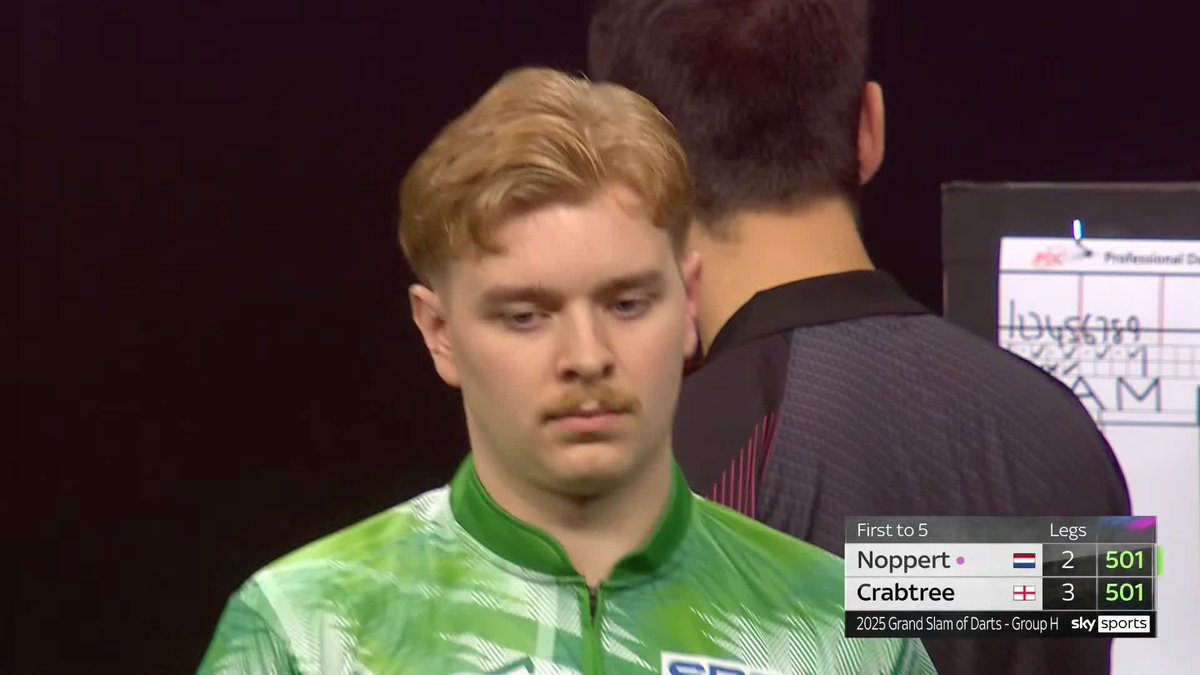 CRABTREE AHEAD! Cam Crabtree has taken a 3-2 lead against Danny Noppert, in a high-quality battle with both players averaging over 102! 📺 #GSOD | Group H