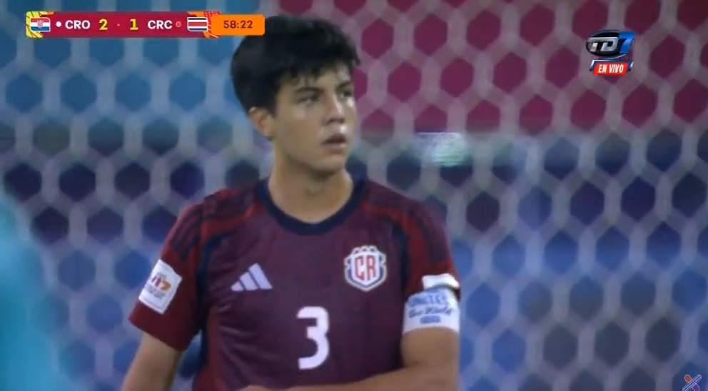 El capitán Thiago Cordero descontó para Costa Rica