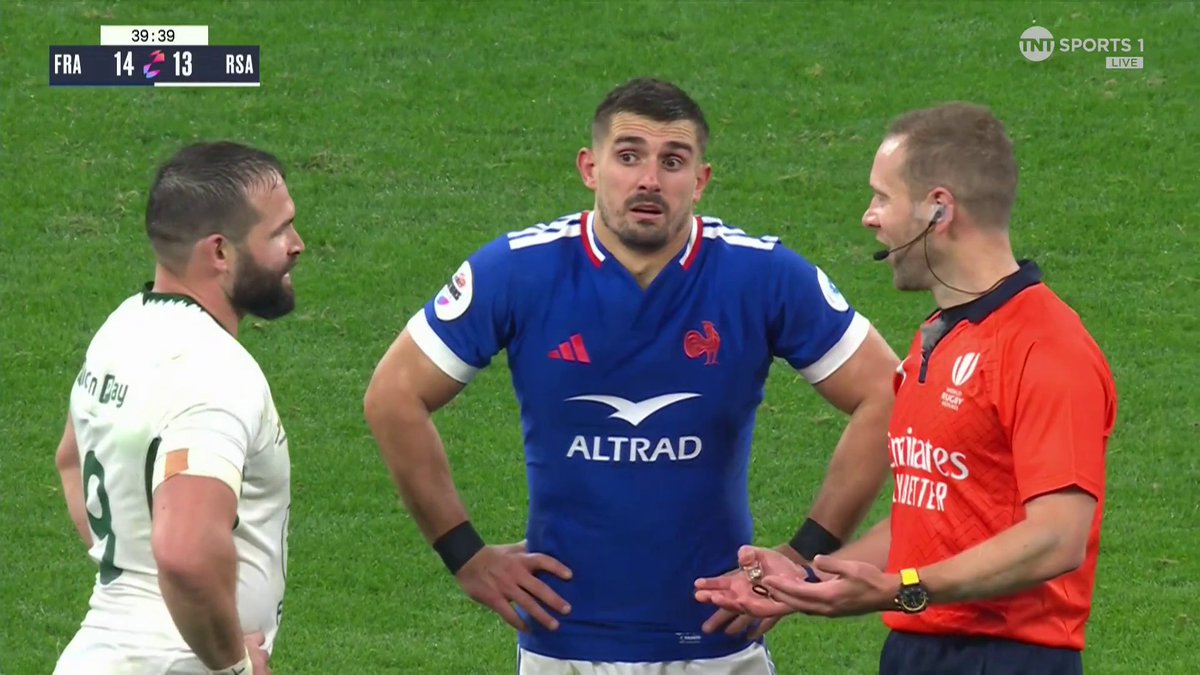 Loved this moment. That shrug is the most French thing I’ve ever witnessed. Got a laugh out of the ref and the opposition man. Sensational.