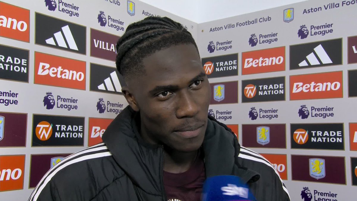 "We know he's a special player for us" 🌟 Amadou Onana with nothing but praise for Emi Buendía after his super free kick against Bournemouth.