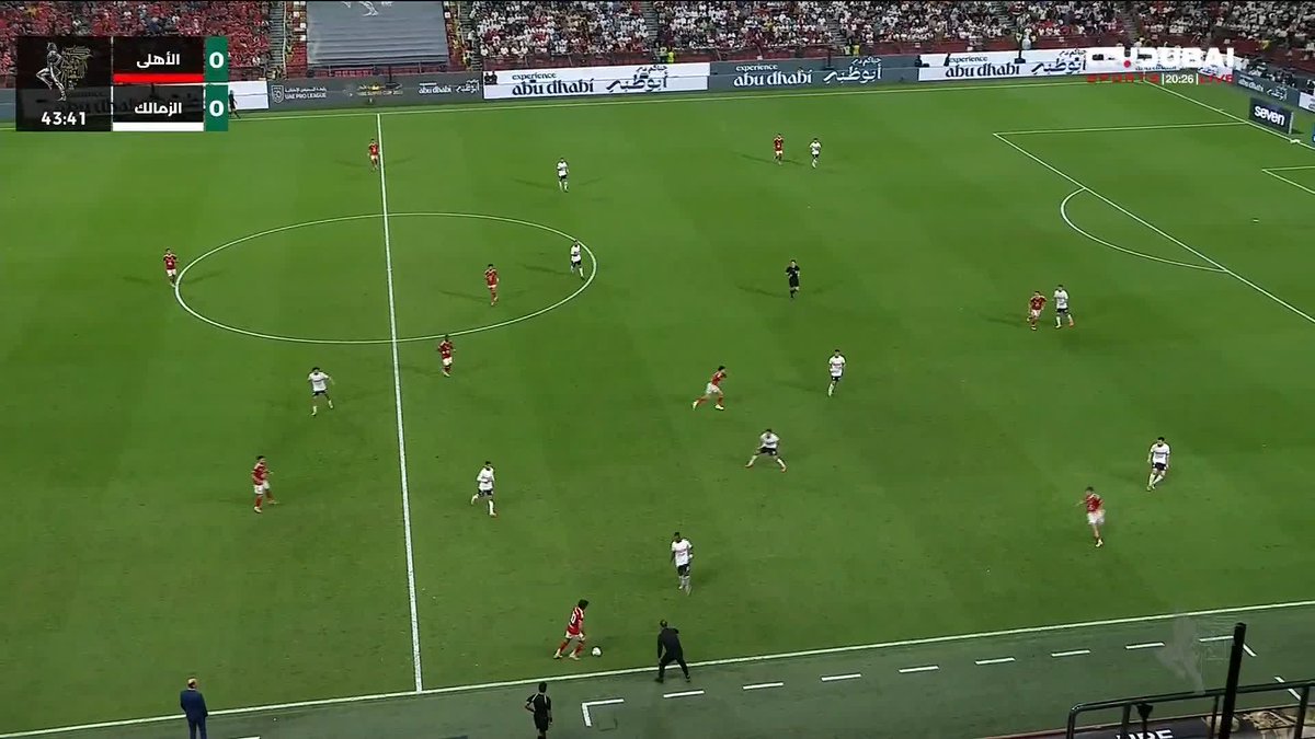 ⚽️ أشرف بن شرقي يفتتح التسجيل للأهلي في الدقيقة 44 #الأهلي: 1⃣ #الزمالك: 0⃣ #دبي_الرياضية #السوبر_المصري 🏆