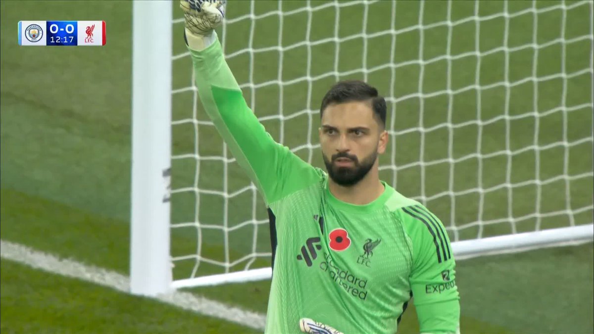 Giorgi Mamardashvili saves Erling Haaland's penalty! โ
