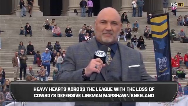 There are heavy hearts across the league with the loss of Cowboys defensive lineman Marshawn Kneeland. Jay Glazer