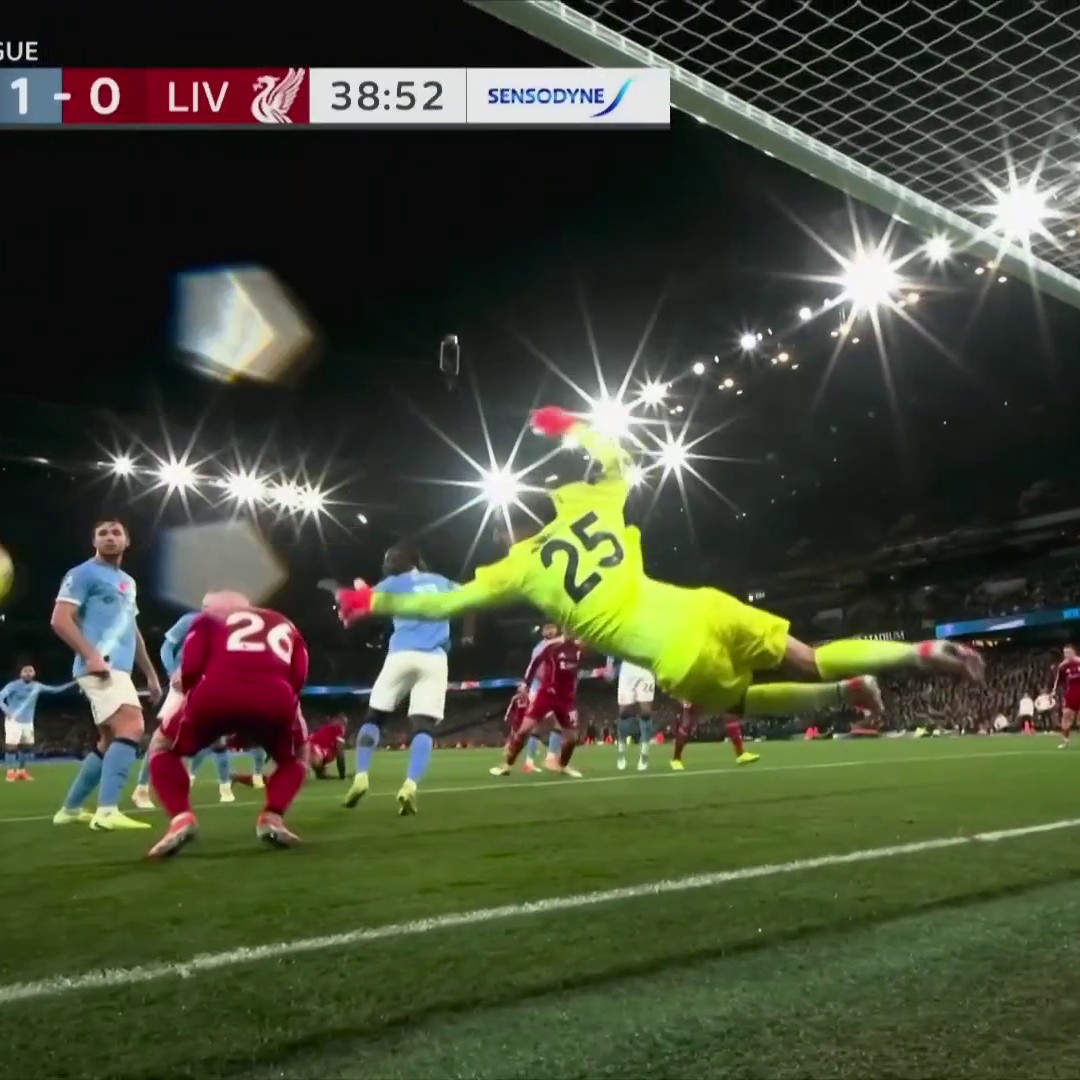 Virgil Van Dijk's potential equalizer is DISALLOWED. Andrew Robertson was deemed to have interfered with the goalkeeper from an offside position.