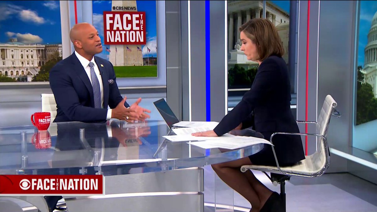 Maryland Gov. Wes Moore called for the federal government to reopen immediately but said it should not come at the cost of residents losing health care due to growing insurance costs. He said that reopening must protect people from rising premiums and loss of coverage, particularly in vulnerable areas like western Maryland. "We need to ensure that reopening the government does not mean kicking my people off of health care," Moore told @margrbrennan.