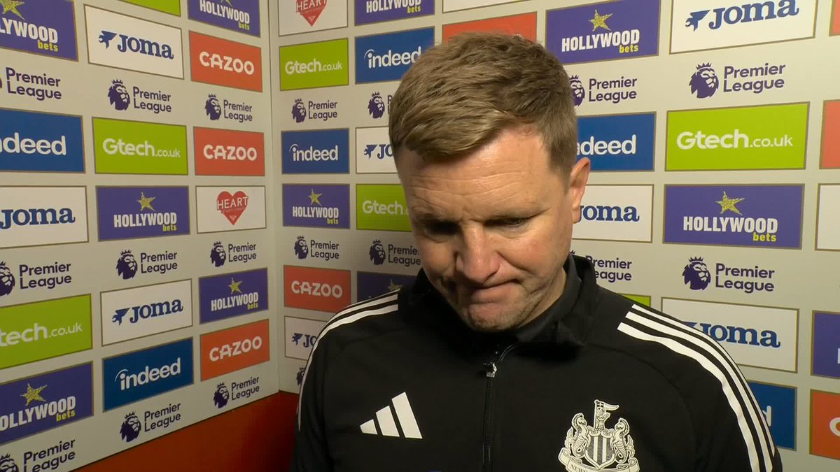 "Disappointing performance, disappointing defeat" Eddie Howe says there are "no excuses" following Newcastle's loss to Brentford ❌
