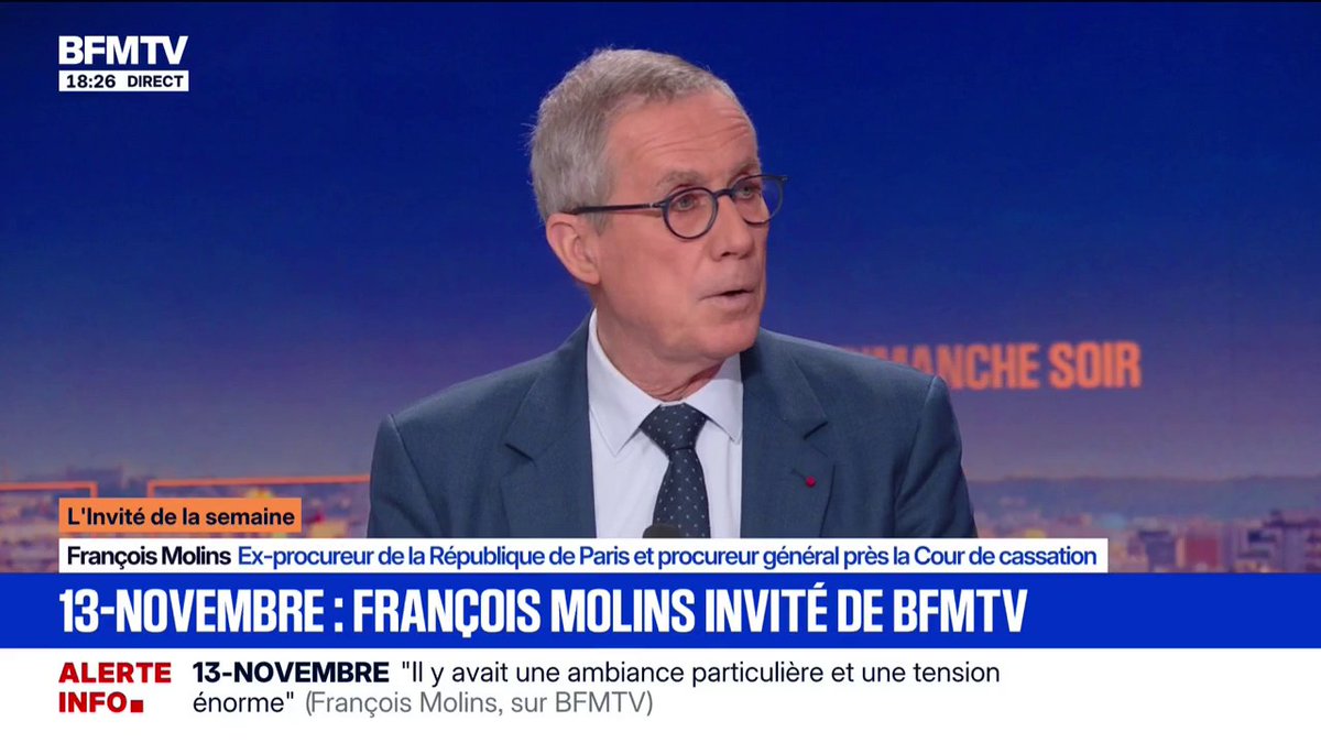 13-novembre 2015: "Il y a des choses qu'on n'a pas pu dire", raconte François Molins, ancien procureur de la République de Paris