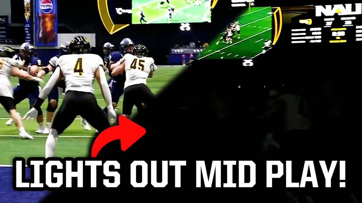 Receiver catches a touchdown pass as the lights go out in the stadium. Everything you missed that you never planned on watching