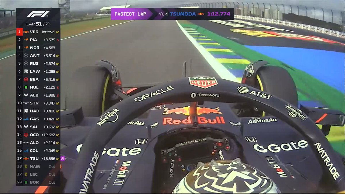 📻 "You are now race leader!" #F1 #BrazilGP Oracle Red Bull Racing