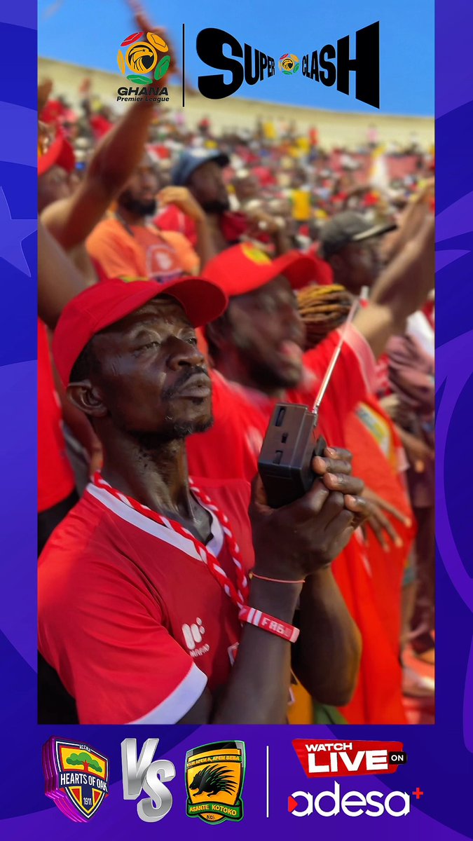 He's at the Stadium but still listening to commentary on radio🤣 . Things the Super Clash can make one do. #GPL #SuperClash