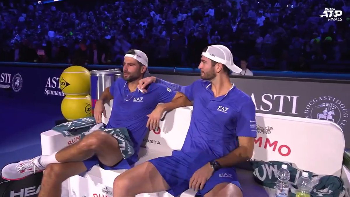 The tears are flowing. Look at what this victory means to Simone Bolelli 🥹 #NittoATPFinals