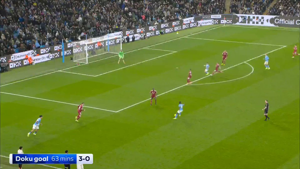 "The finish is absolutely devastating!" 👏 Micah Richards and Roy Keane analyse Jeremy Doku's goal against Liverpool 👇