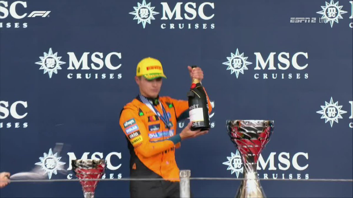 One step closer to a World Championship for Lando Norris 🍾