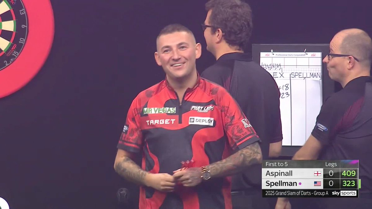 🚨WE HAVE A NINE🚨 Not a nine-darter, just a nine from Nathan Aspinall... 📺 #GSOD | Group A