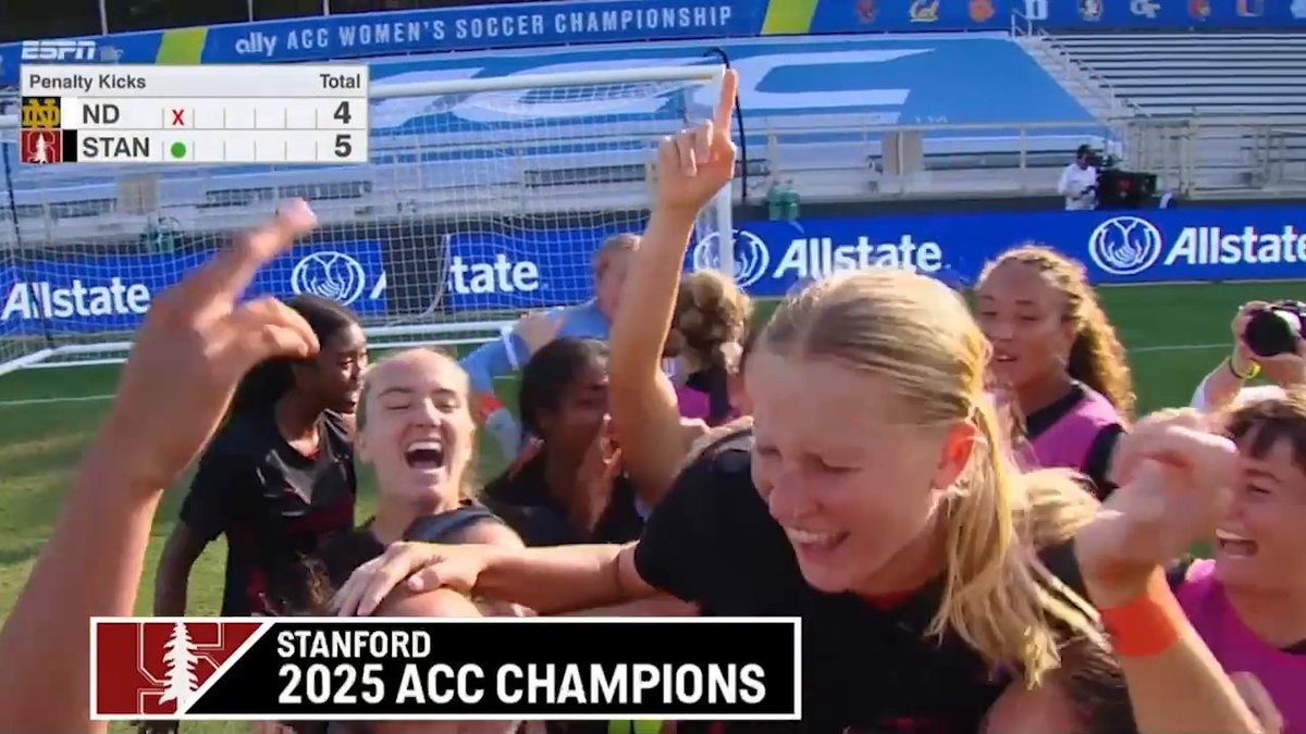 THE SHOT THAT WON THE ACC TITLE ‼️ Stanford Women's Soccer 🏆