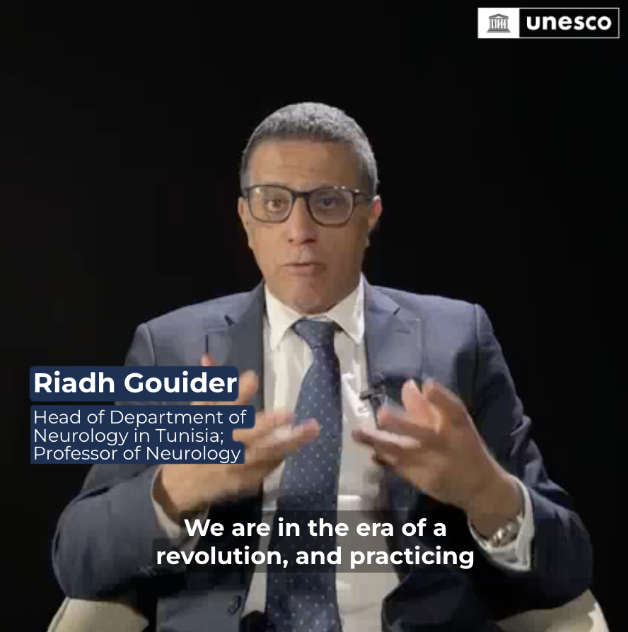 Neurotechnology is reshaping what it means to be human. 🧠 “Devices will soon interact with our brains,” says Riadh Gouider . UNESCO ’s new global standard helps safeguard our cognitive rights. #unescoGC