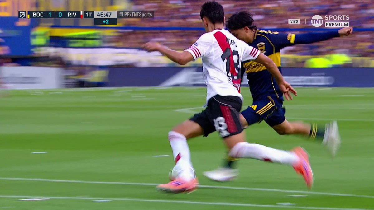 🔥🇦🇷 CHANGUITO ZEBALLOS PARA EL 1-0 DE BOCA ANTE RIVER EN EL SUPERCLÁSICO.