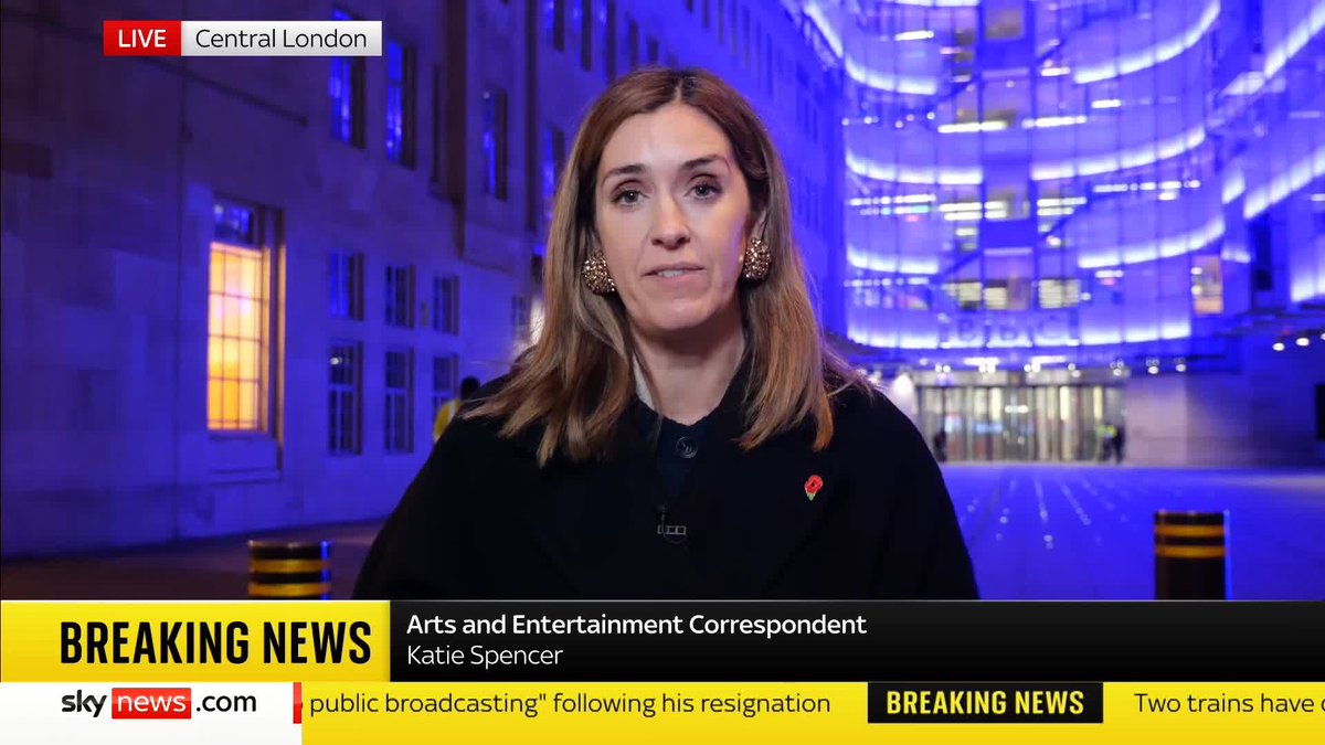 'He was facing a mountain of criticism.' Sky's Katie Spencer says Tim Davie had "no choice" but to resign as BBC director-general amid controversy over a number of issues, including a documentary about Gaza and the editing of a Trump speech. Latest 🔗