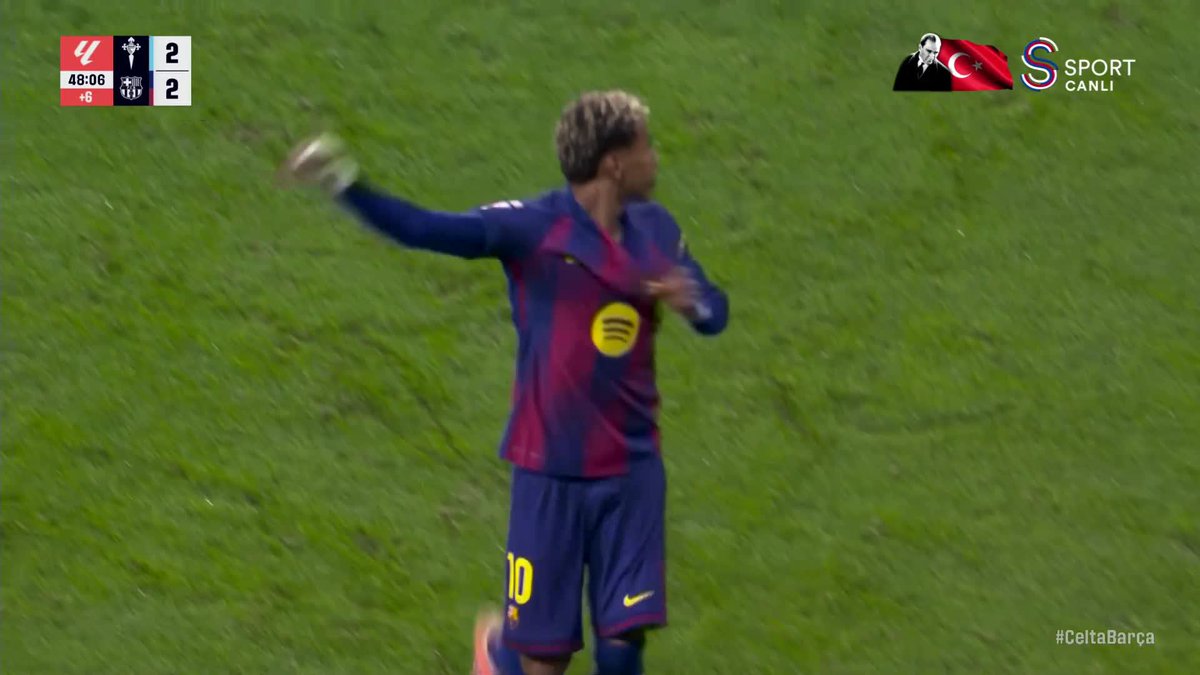 Lamine Yamal, Barcelona'yı bir kez daha öne geçirdi.