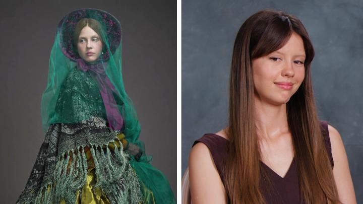 "Elizabeth is very much a creature in her own way." Mia Goth on her layered costumes in FRANKENSTEIN.