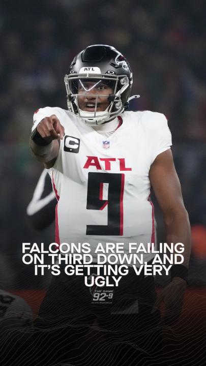 The Atlanta Falcons have converted one third down in two weeks. Carl Dukes says that's the story. He's also pulling the plug on the season. "As a matter of fact, I don't see how they get back. As a matter of fact, the season's over, it's done."