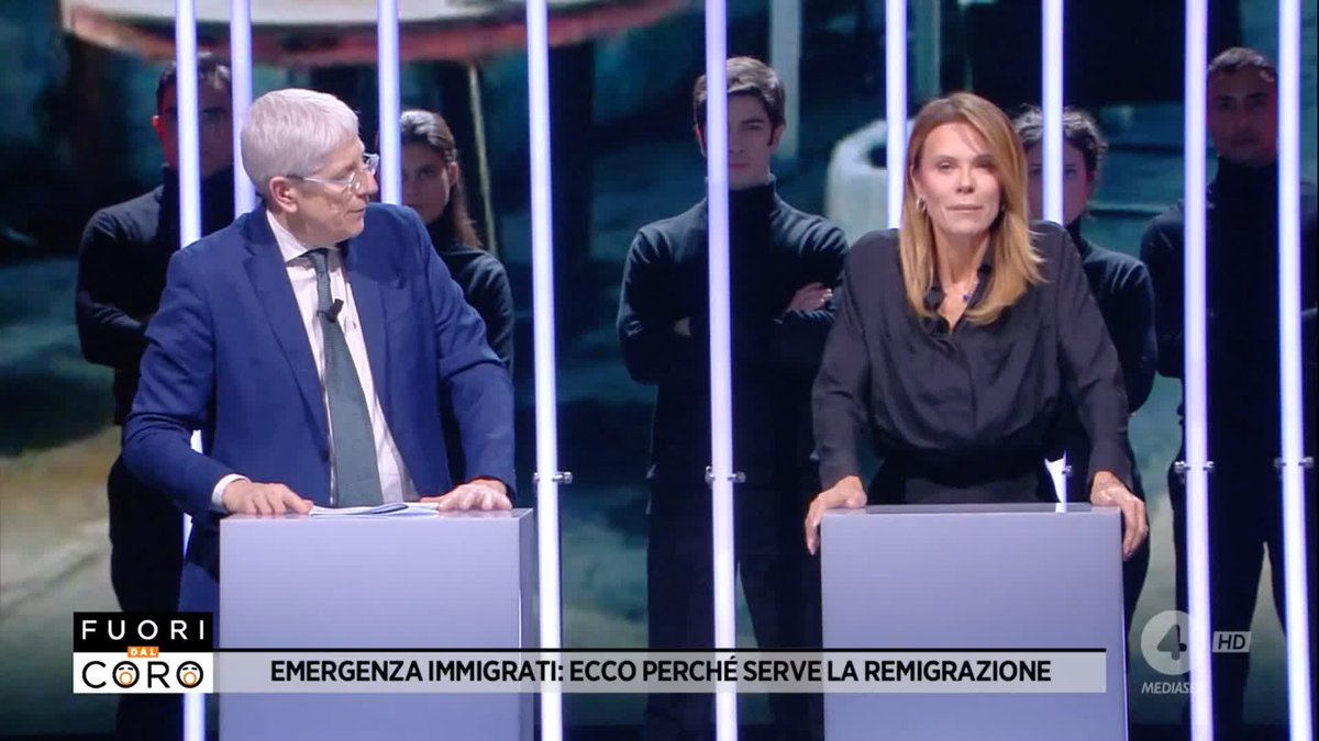 "A me non fa paura la parola REMIGRAZIONE, a me fa paura quando non ho più la possibilità di prendere un treno dopo le 6 di sera e girare per le piazze! È vergognoso il buonismo di chi si scandalizza di fronte alla parola remigrazione!" Hoara Borselli a #Fuoridalcoro