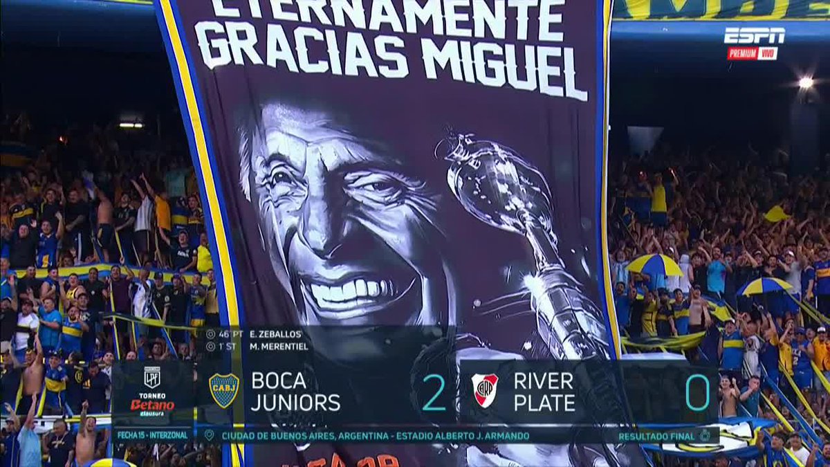 💙💛💙Gracias eternas Miguel. Este triunfo es para vos, donde quiera que estés.