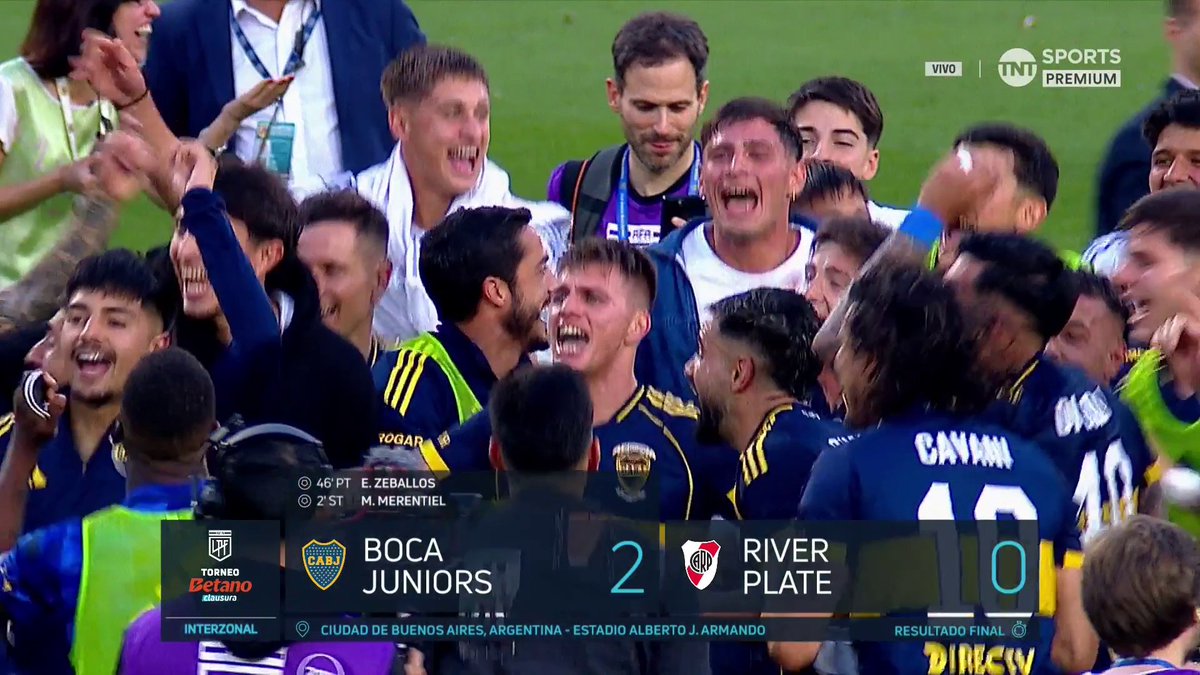 "UN MINUTO DE SILENCIO..." 🎶La dedicatoria de TODO BOCA a RIVER tras la victoria en el Superclásico #LPFxTNTSports
