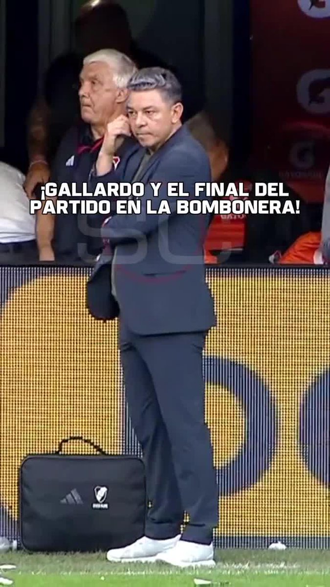 Incrédulo: la reacción de Gallardo al pitazo final en La Bombonera y a la derrota de River 2-0 vs. Boca en el #Superclásico.