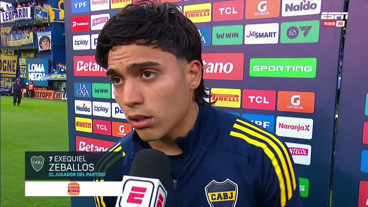 ▶️EXEQUIEL ZEBALLOS, FIGURA del SUPERCLÁSICO: "Feliz por el equipo, los planes de Dios son perfectos: hay que tener paciencia y seguir laburando. Con cariño, todo para adelante, mucha alegría. Hice el pasito de Neymar en el festejo, contento".
