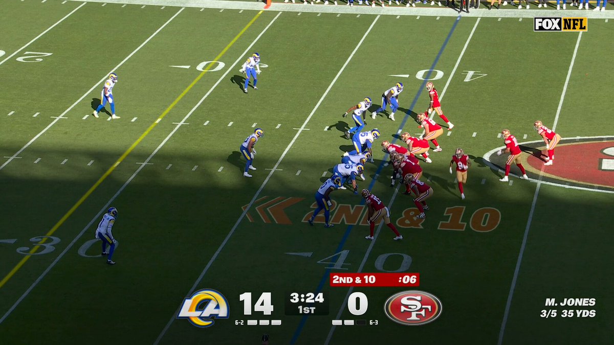 FUMBLE! The Los Angeles Rams defense recovers. LARvsSF on FOX/FOX One