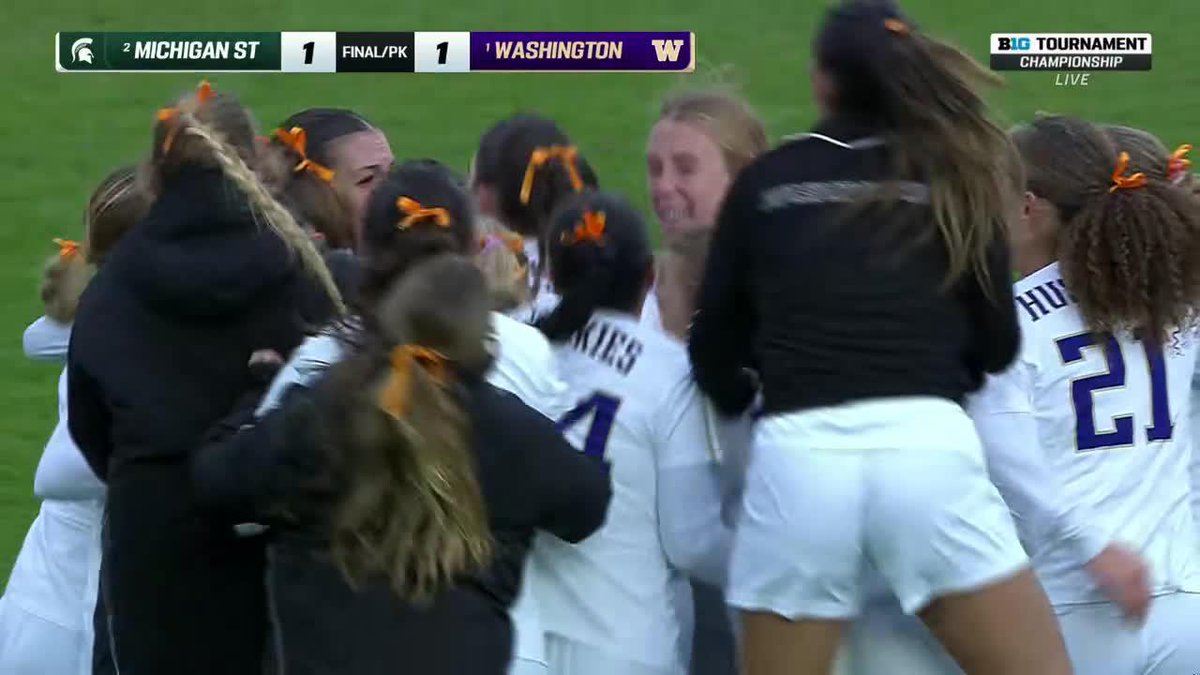 HUSKIES WIN IT IN PENALTY KICKS AND ARE BIG TEN TOURNAMENT CHAMPIONS FOR THE FIRST TIME IN PROGRAM HISTORY 💥 Washington Women's Soccer