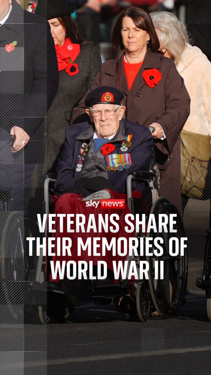 Around 20 veterans who served in the Second World War were at the Royal British Legion's Festival of Remembrance. Both Kenneth Embleton and Donald Poole are 101 years old. Read more about Remembrance Sunday ➡️