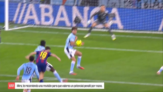 Así fue la actuación del VAR en el #CeltaBarça.