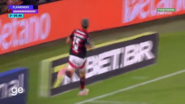 O passe de Arrascaeta e o gol de Carrascal. Flamengo 2x0 Santos. 🎥 Premiere | ge