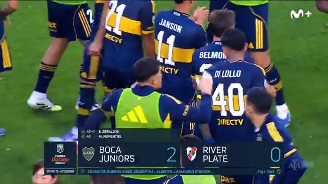 🔥 Boca se lleva el Superclásico ante River. #DeportePlus
