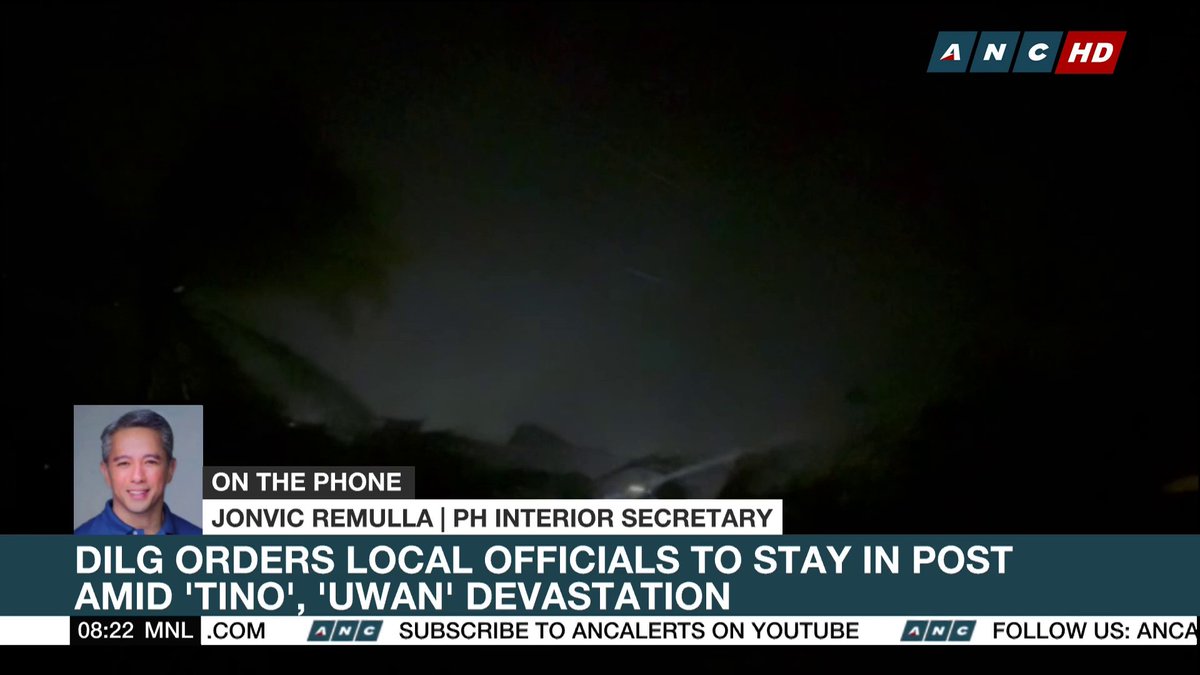 DILG Secretary Jonvic Remulla says Isabela is prepared for #UwanPH’s impact despite its governor being in Germany. He adds that no key officials left the country during the typhoon. #ANCHeadstart