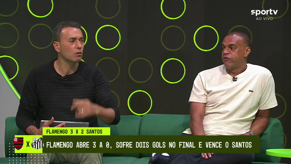 “O Flamengo tem uma chance de ouro de reassumir a liderança do Campeonato Brasileiro na próxima rodada, depois de muito tempo. É uma rodada muito chave. É uma chance de ouro.” 🎙️ André Rizek, no Sportv. 🎥 sportv | ge