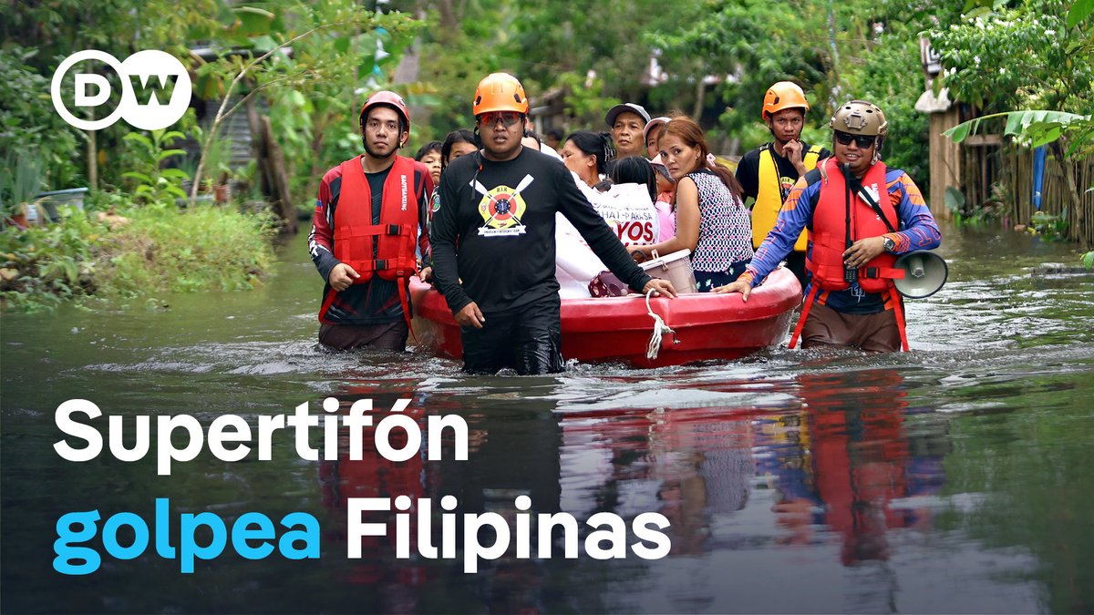 🇵🇭 | Segundo tifón en una semana toca tierra en la isla de Luzón, en el norte de Filipinas Casi un millón de personas han sido evacuadas ante la llegada de este supertifón, que va a llegar a abarcar toda la isla de Luzón.