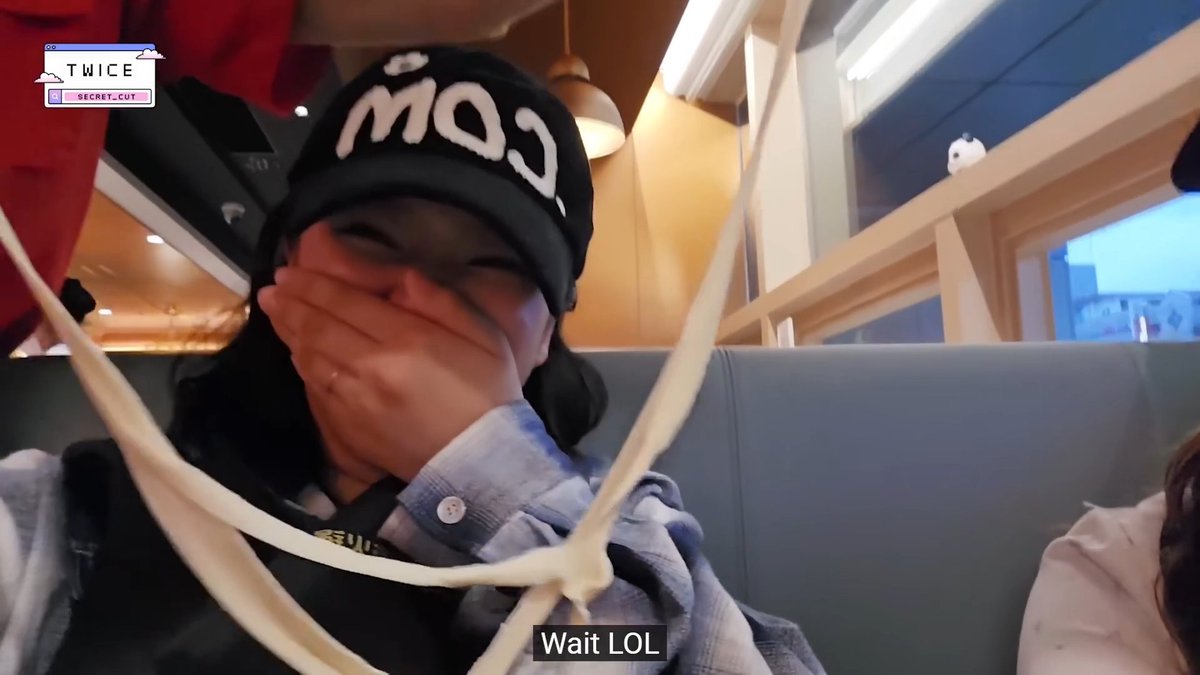 Nayeon surprising Jeongyeon with the noodle dance show "just for you" to make her first hot pot experience special, they're so cute
