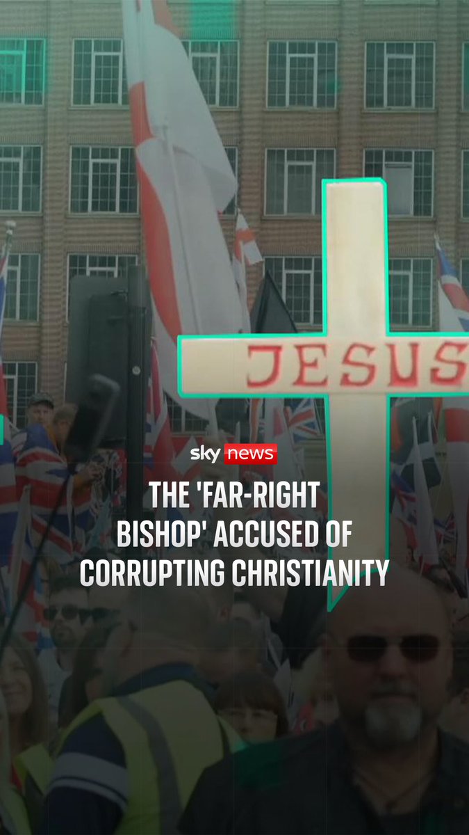 The 'far-right bishop' accused of corrupting Christianity. Sky's Tom Cheshire joins Ceirion Dewar, described as "the far-right bishop" on a mass baptism, as he explores how Christian nationalism is on the rise in the UK.