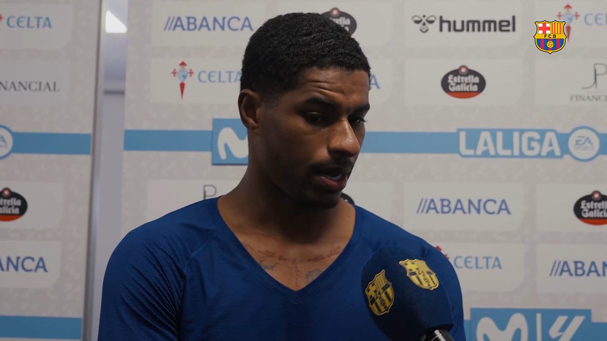 🔊 Marcus Rashford on #CeltaBarça