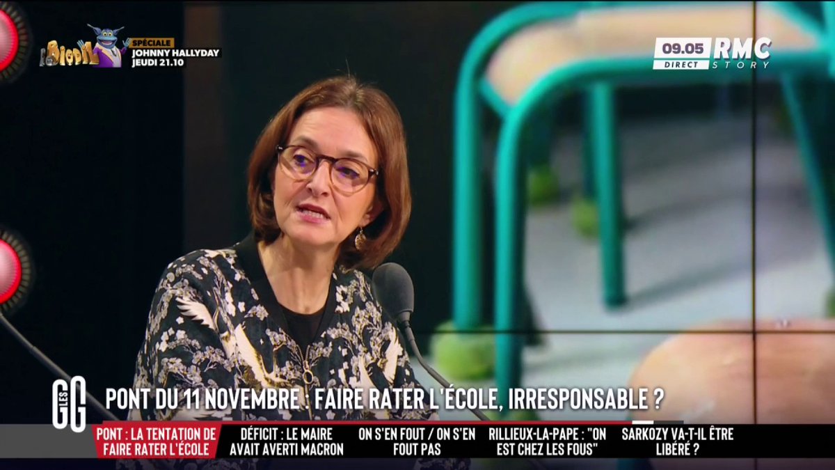🧑‍🏫 Pont du 11 novembre : faire rater l’école à ses enfants, irresponsable ? 🗣️ Barbara Lefebvre : "Les mêmes parents se plaignent de l'absentéisme des profs. On a déjà trop de vacances dans l'Éducation nationale. Moi, je fais un contrôle la veille des vacances." #GGRMC