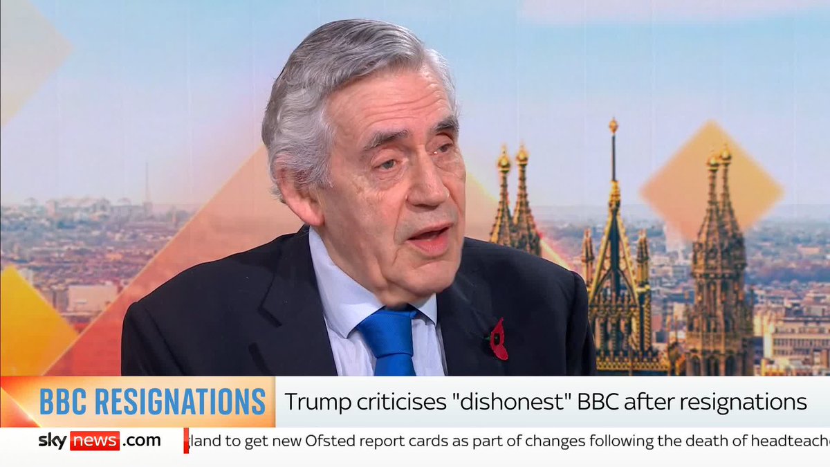 🗣️ 'If a mistake has been made, you've got to apologise instantly' Former Prime Minister Gordon Brown tells Sophy Ridge and Wilfred Frost what he thinks about the BBC resignations ⬇️ Read more: 📺 Sky 501, Virgin 602 and YouTube