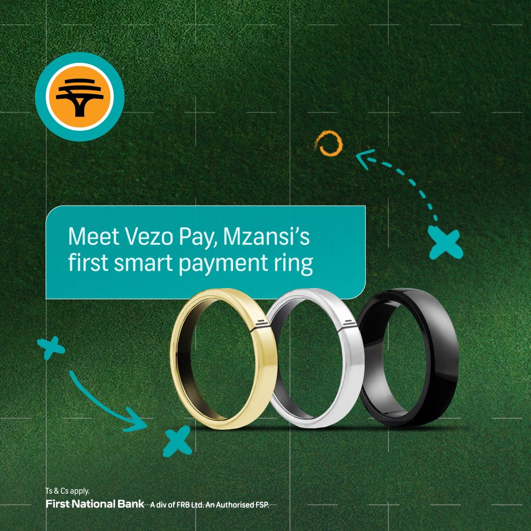 The smartest player this summer isn’t on the field, it’s on your finger. Introducing Vezo Pay, Mzansi’s first smart payment ring. Simply link it to your FNB card and start spending like a pro.