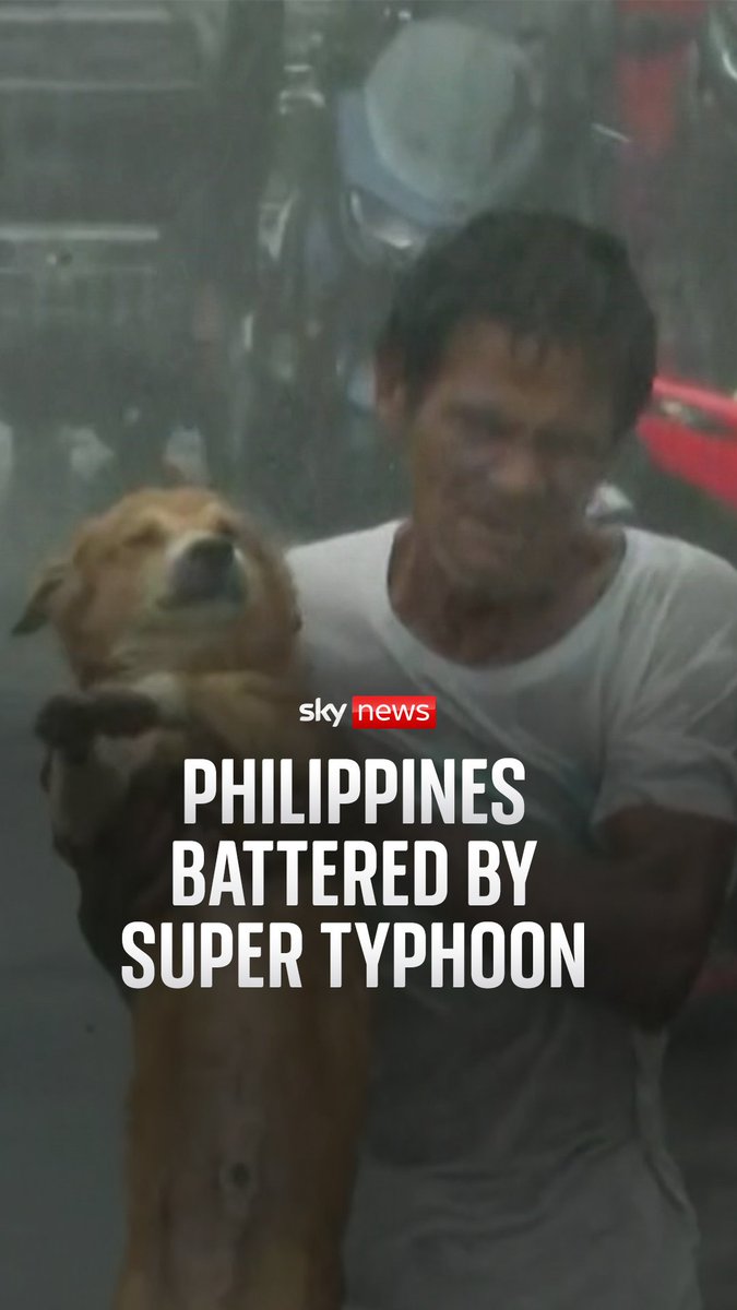 More than one million people were evacuated and at least four killed as a super typhoon made landfall in the Philippines. A state of emergency has been declared, with Fung-wong reaching gusts of up to 140mph. Read more: